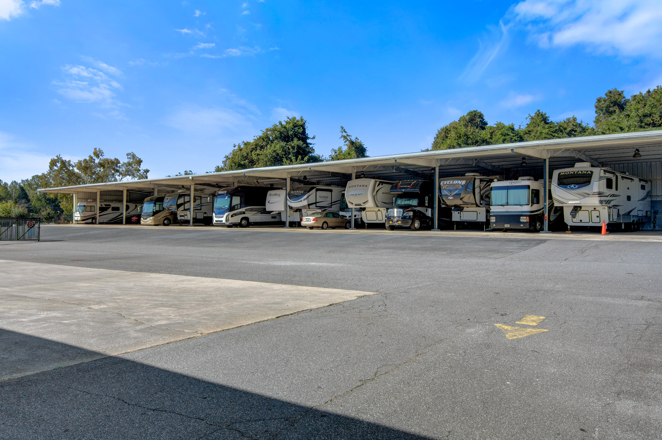 Covered RV & Boat Parking in Hickory, NC